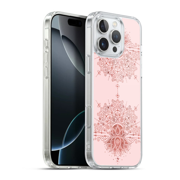 Cat Coquillette Patterns 6 Lotus Bloom Mandala 1 Soft Gel Case for Apple iPhone 16 Pro Max & MagSafe