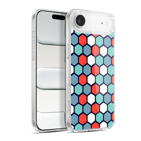 Cat Coquillette Patterns 6 Honeycomb Coral Soft Gel Case for Apple iPhone 17 Air