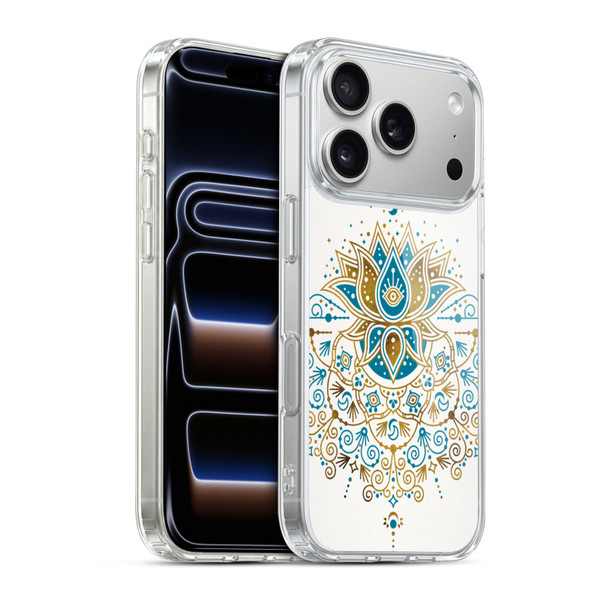 Cat Coquillette Patterns 6 Lotus Bloom Mandala 4 Soft Gel Case for Apple iPhone 17 Pro