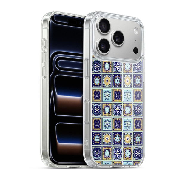 Cat Coquillette Patterns 6 Mexican Tile 2 Soft Gel Case for Apple iPhone 17 Pro