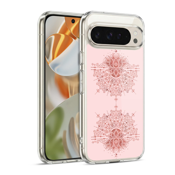 Cat Coquillette Patterns 6 Lotus Bloom Mandala 1 Soft Gel Case for Google Pixel 9 / Pixel 9 Pro