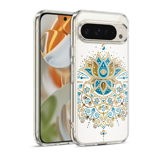 Cat Coquillette Patterns 6 Lotus Bloom Mandala 4 Soft Gel Case for Google Pixel 9 / Pixel 9 Pro