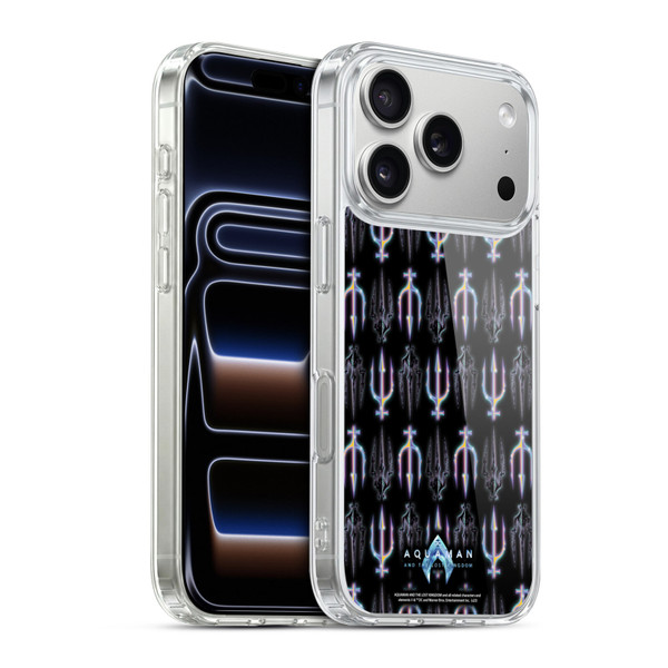 Aquaman And The Lost Kingdom Graphics Trident Pattern Soft Gel Case for Apple iPhone 17 Pro