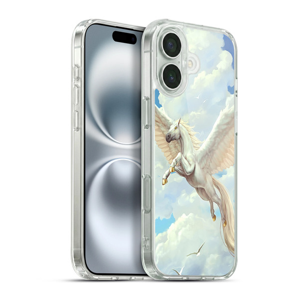 Christos Karapanos Mythical Art Pegasus Soft Gel Case for Apple iPhone 16 Plus & MagSafe