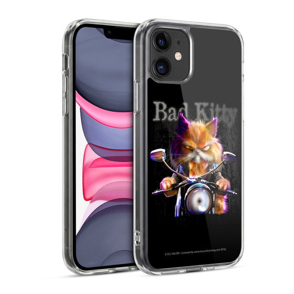 D.S. Valori Kitty And Puppy Bad Kitty Soft Gel Case for Apple iPhone 11
