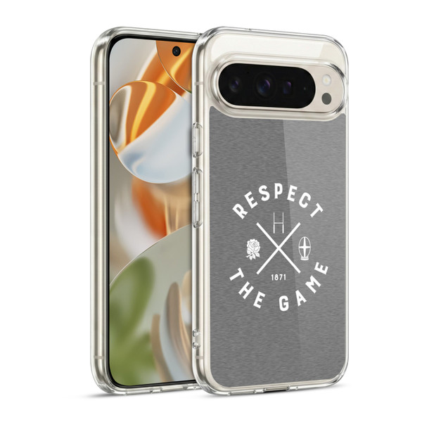 England Rugby Union Typography  Respect The Game Soft Gel Case for Google Pixel 9 / Pixel 9 Pro