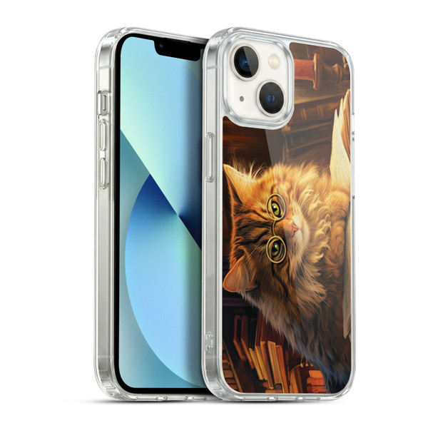 Michael David Ward Humor & Botanicals Boom Shop Kitty Soft Gel Case for Apple iPhone 13