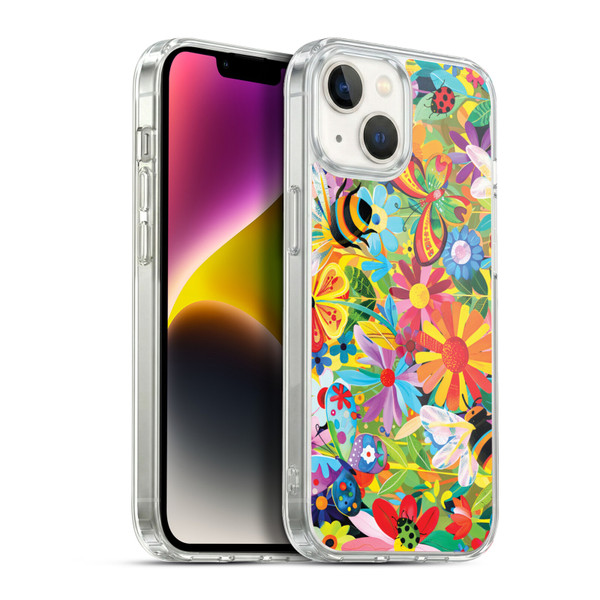 Michael David Ward Humor & Botanicals Happy Garden Soft Gel Case for Apple iPhone 14