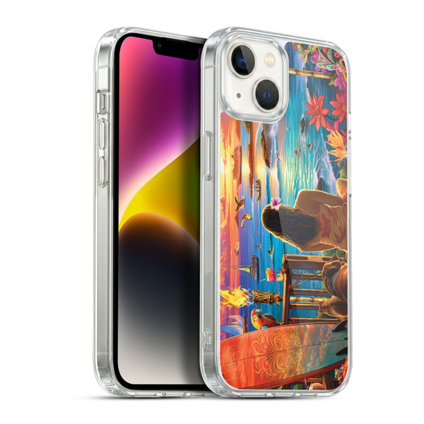 Michael David Ward Humor & Botanicals Paradise Soft Gel Case for Apple iPhone 14 Plus & MagSafe