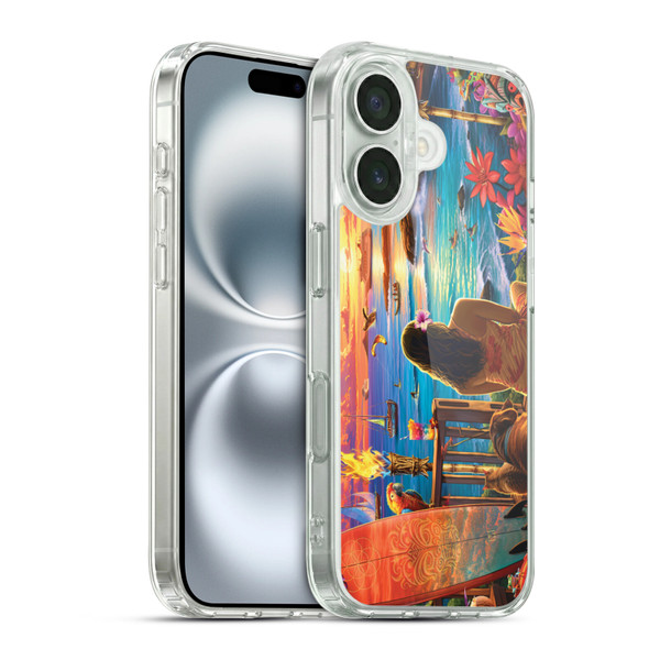 Michael David Ward Humor & Botanicals Paradise Soft Gel Case for Apple iPhone 16 & MagSafe