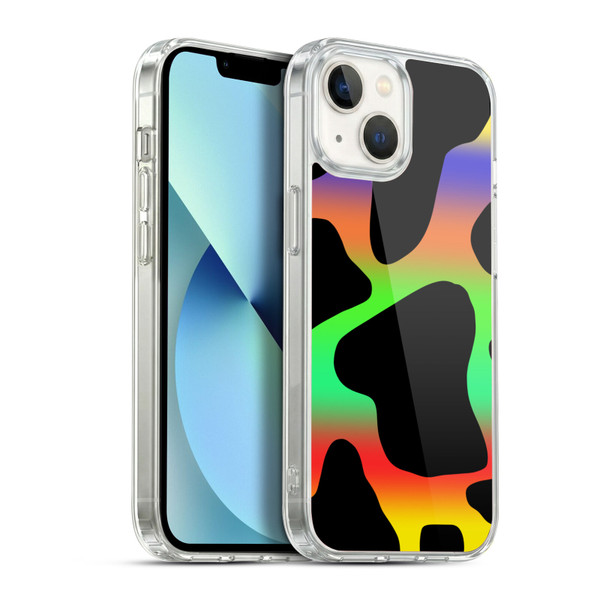 Grace Illustration Cow Prints Assorted Soft Gel Case for Apple iPhone 13
