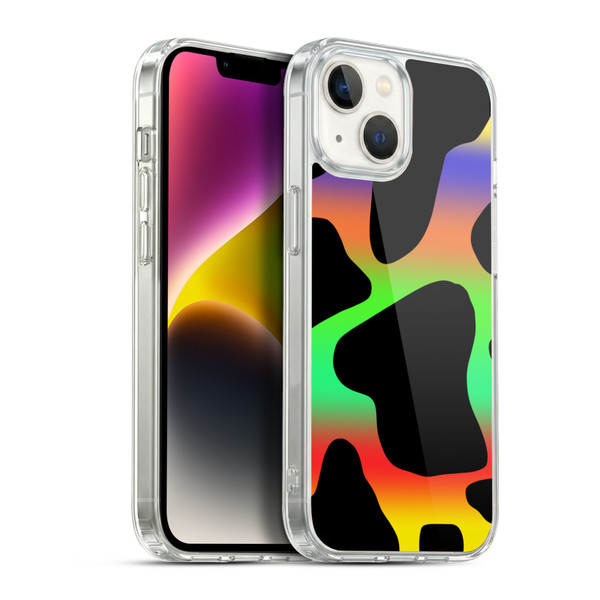 Grace Illustration Cow Prints Assorted Soft Gel Case for Apple iPhone 14