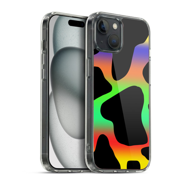 Grace Illustration Cow Prints Assorted Soft Gel Case for Apple iPhone 15 Plus & MagSafe