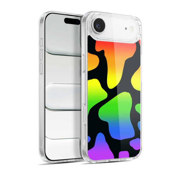 Grace Illustration Cow Prints Rainbow Soft Gel Case for Apple iPhone 17 Air