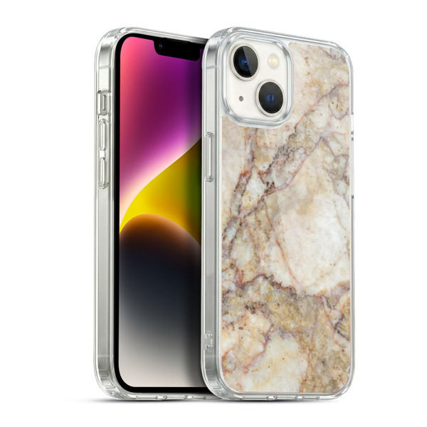Haroulita Marble Taupe 2 Soft Gel Case for Apple iPhone 14