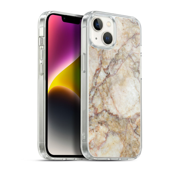Haroulita Marble Taupe 2 Soft Gel Case for Apple iPhone 14 Plus & MagSafe