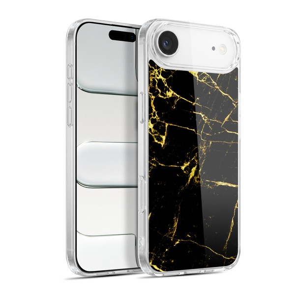 Haroulita Marble Black And Gold Soft Gel Case for Apple iPhone 17 Air