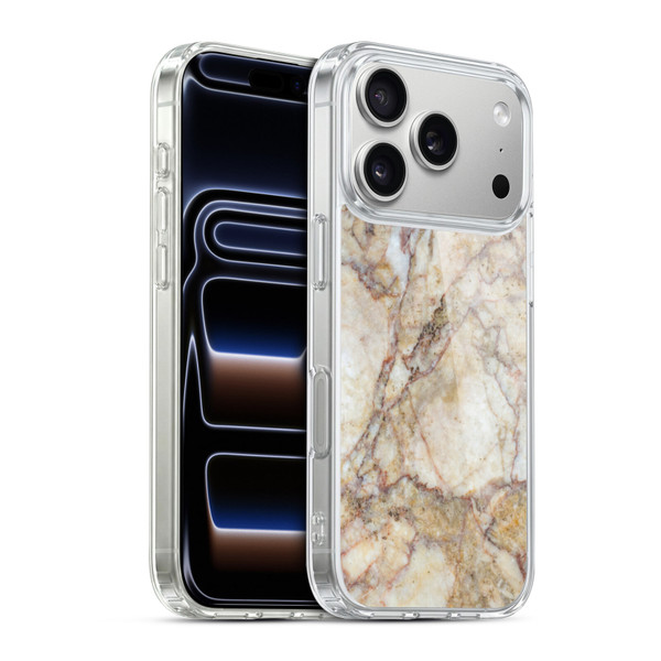Haroulita Marble Taupe 2 Soft Gel Case for Apple iPhone 17 Pro
