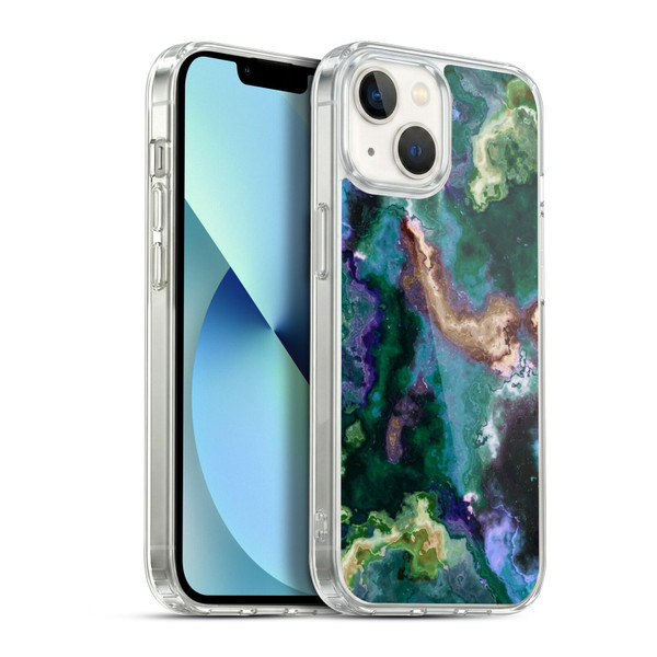 Haroulita Marble 2 Green Soft Gel Case for Apple iPhone 13