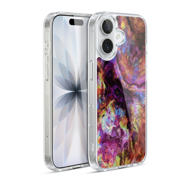 Haroulita Marble 2 Red Purple Soft Gel Case for Apple iPhone 17