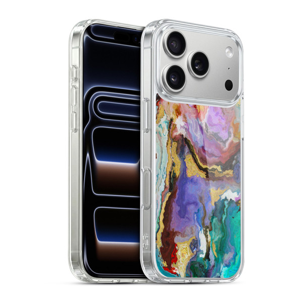 Haroulita Marble 2 Colourful Soft Gel Case for Apple iPhone 17 Pro