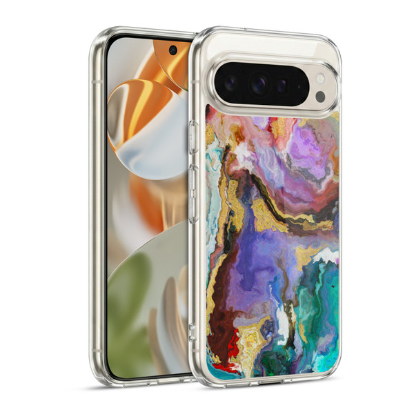 Haroulita Marble 2 Colourful Soft Gel Case for Google Pixel 9 / Pixel 9 Pro