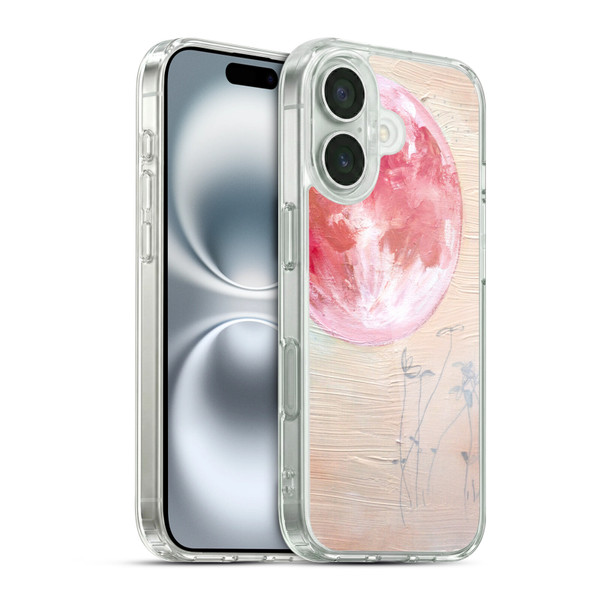 Mai Autumn Space And Sky Pink Moon Soft Gel Case for Apple iPhone 16 & MagSafe