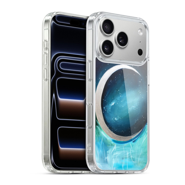 Mai Autumn Space And Sky Silver Moon Garden Soft Gel Case for Apple iPhone 17 Pro