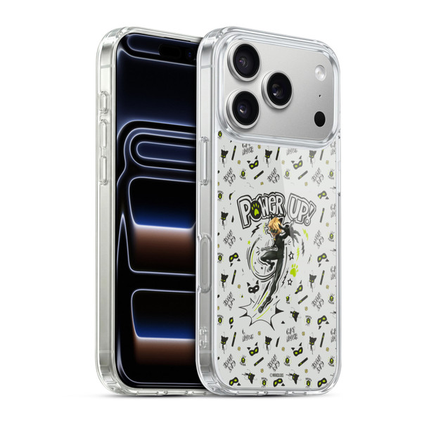 Miraculous Ladybug Character Art And Patterns Cat Noir Soft Gel Case for Apple iPhone 17 Pro