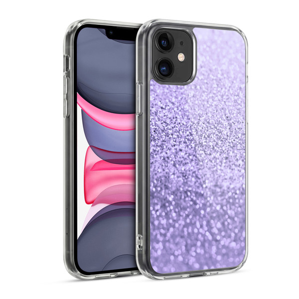 Monika Strigel Glitter Collection Sweet Lavender Soft Gel Case for Apple iPhone 11