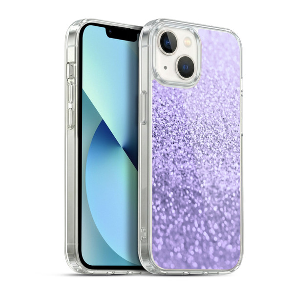 Monika Strigel Glitter Collection Sweet Lavender Soft Gel Case for Apple iPhone 13