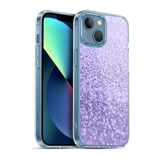 Monika Strigel Glitter Collection Sweet Lavender Soft Gel Case for Apple iPhone 13 Mini & MagSafe