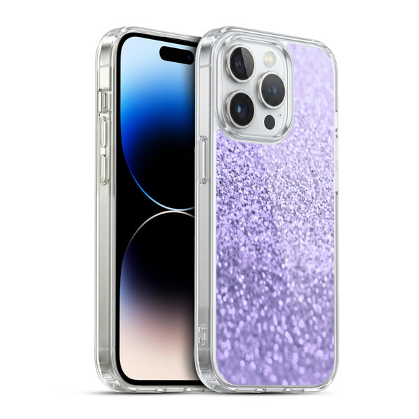 Monika Strigel Glitter Collection Sweet Lavender Soft Gel Case for Apple iPhone 13 Pro & MagSafe