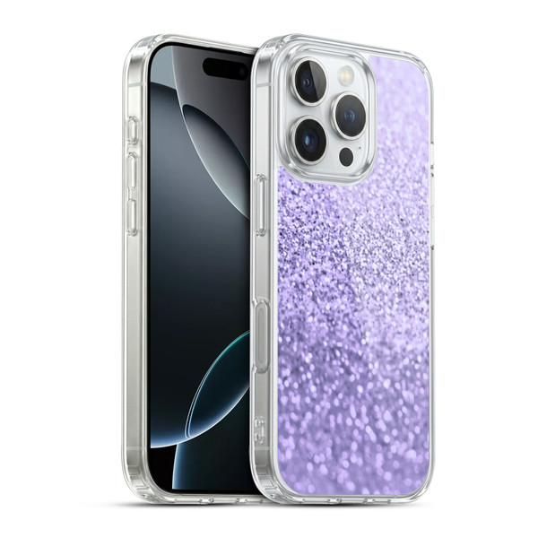 Monika Strigel Glitter Collection Sweet Lavender Soft Gel Case for Apple iPhone 16 Pro & MagSafe