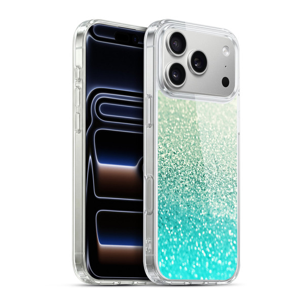 Monika Strigel Glitter Collection Mint Soft Gel Case for Apple iPhone 17 Pro Max