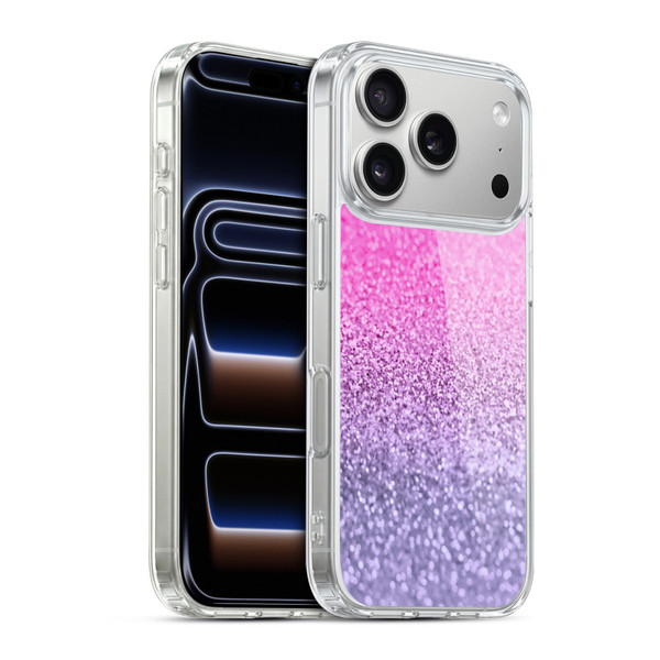 Monika Strigel Glitter Collection Lavender Pink Soft Gel Case for Apple iPhone 17 Pro