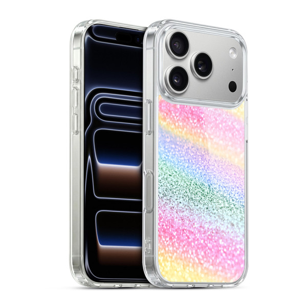 Monika Strigel Glitter Collection Unircorn Rainbow Soft Gel Case for Apple iPhone 17 Pro