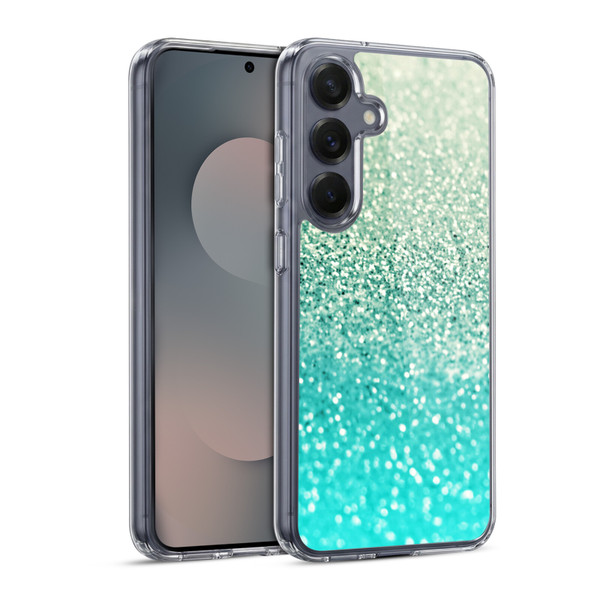 Monika Strigel Glitter Collection Mint Soft Gel Case for Samsung Galaxy S25 & MagSafe