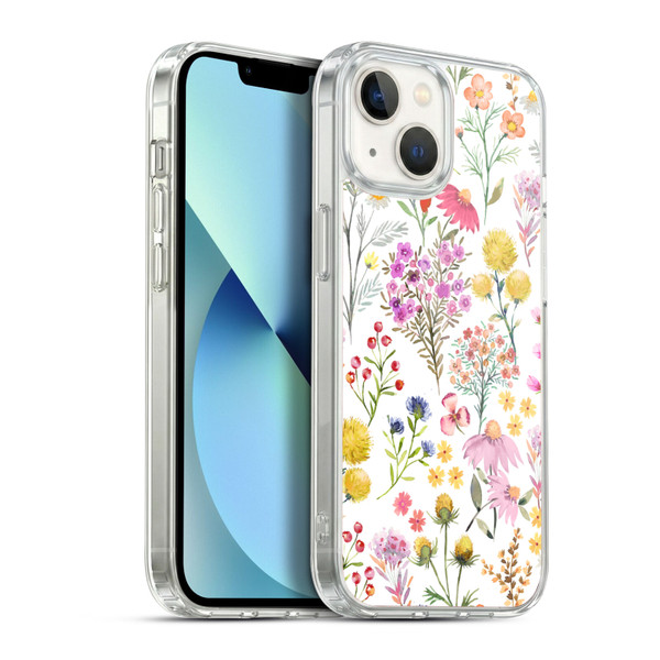 Ninola Botanical Patterns Delicate Soft Gel Case for Apple iPhone 13