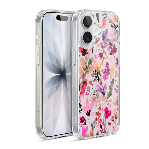 Ninola Botanical Patterns Artsy Ink Flowers Soft Gel Case for Apple iPhone 17