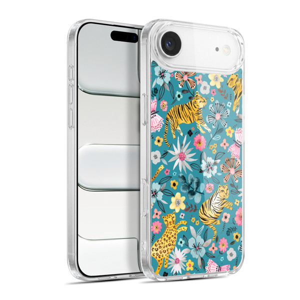 Ninola Botanical Patterns Tigers Flowers Soft Gel Case for Apple iPhone 17 Air