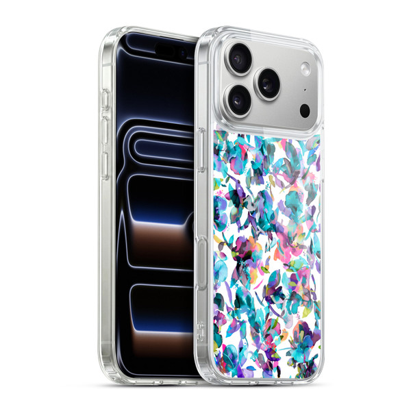 Ninola Botanical Patterns Watery Hibiscus Soft Gel Case for Apple iPhone 17 Pro Max