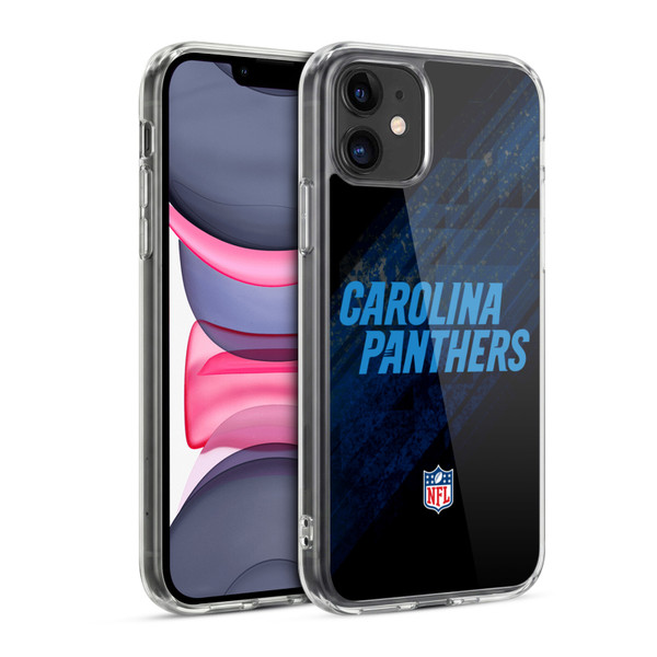 NFL Carolina Panthers Logo Blur Soft Gel Case for Apple iPhone 11