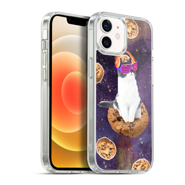 Random Galaxy Space Cat Dream Cookie Galaxy Soft Gel Case for Apple iPhone 12 / iPhone 12 Pro & MagSafe
