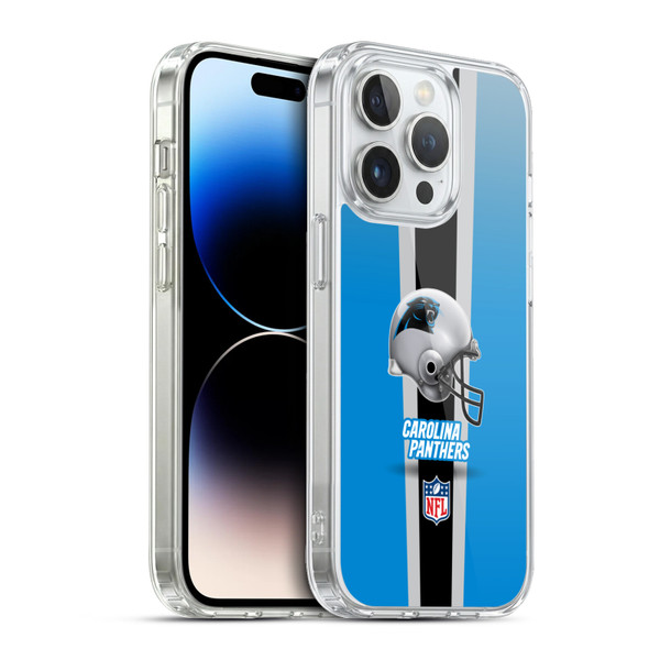 NFL Carolina Panthers Logo Helmet Soft Gel Case for Apple iPhone 13 Pro & MagSafe