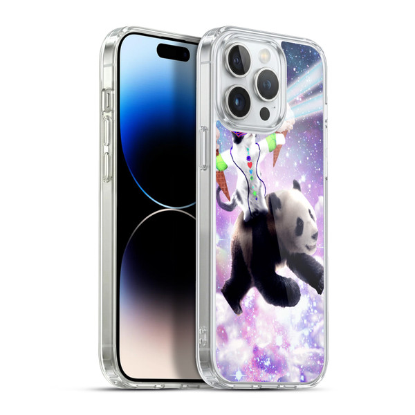 Random Galaxy Space Cat Purple Galaxy Panda Soft Gel Case for Apple iPhone 13 Pro Max & MagSafe