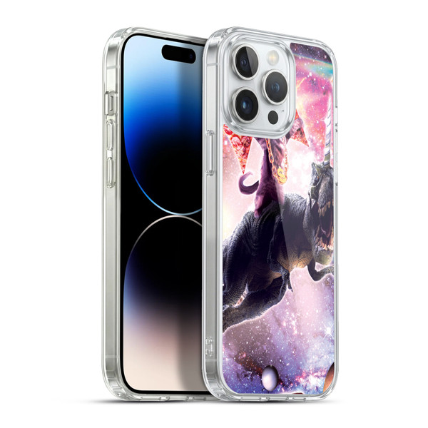 Random Galaxy Space Cat Thug & Dinosaur Unicorn Soft Gel Case for Apple iPhone 13 Pro Max & MagSafe