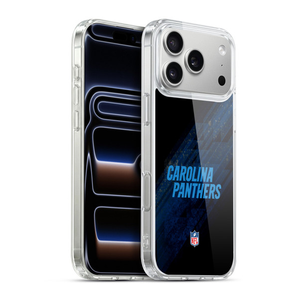 NFL Carolina Panthers Logo Blur Soft Gel Case for Apple iPhone 17 Pro Max
