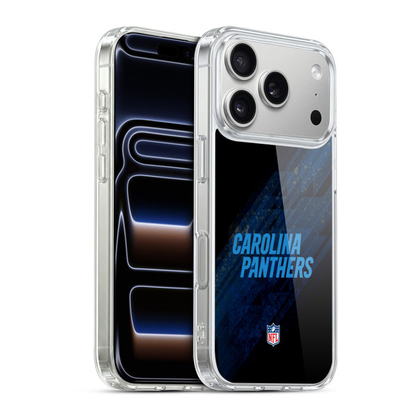 NFL Carolina Panthers Logo Blur Soft Gel Case for Apple iPhone 17 Pro