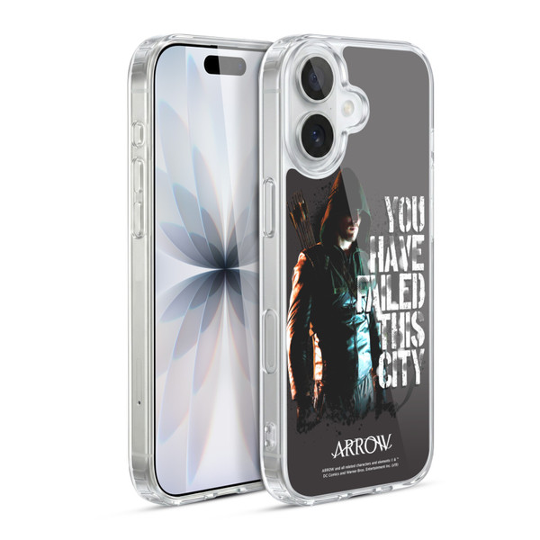Arrow TV Series Graphics You Have Failed This City Soft Gel Case for Apple iPhone 17